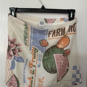 BDG Urban Outfitters Mini Skirt, Farmers Market Print - Medium